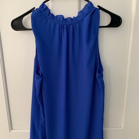 Cobalt blue sleeveless top. - Picture 2 of 3